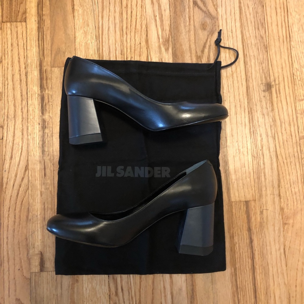 Jil Sander Flair Heel Leather Pump